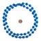 The Bead Chest Recycled Paper Bead Necklace from Uganda - Fair Trade African Jewelry (Cobalt Blue)